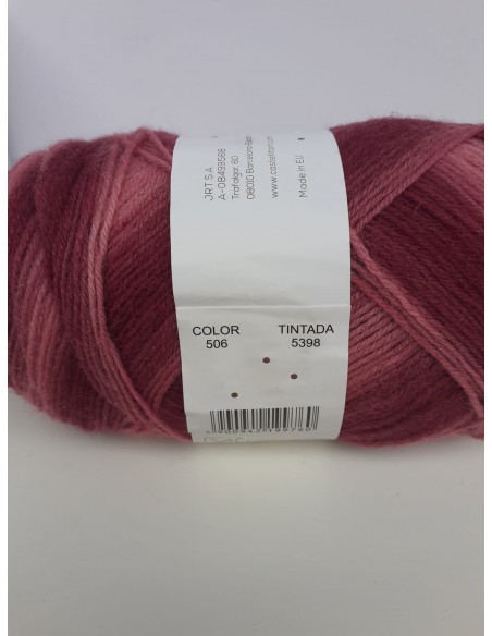 CRAZY SOCKS 100GR COL 506 ROSAS CRAFTS