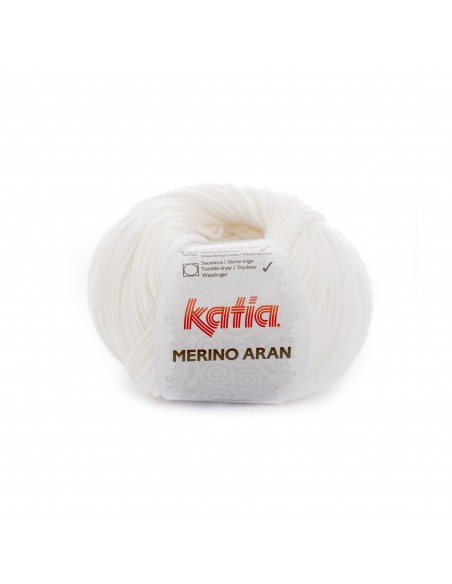 MERINO ARAN 100GR COL 1 KATIA